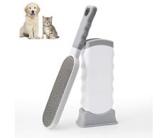 Omasi Brosse Anti Poils Animaux Chien & Chat - Brosse de Nettoyage Magique Réutilisable Enlève Poils - Brosse Poil Animaux Magique Chien & Chat de Nettoyage(Canapé, Vêtements, Voiture, Lit)