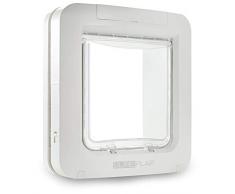 Sureflap Grande Chatière à Puce Électronique pour Chat/Chien, Blanc