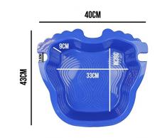 Linxor France ® Pédiluve bleu avec fond antidérapant et accroche échelle pour piscine hors sol - Norme CE