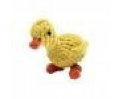 Jouet à Mâcher Canard à Corde Tressée Nettoyage des Dents pour Chien Chiot