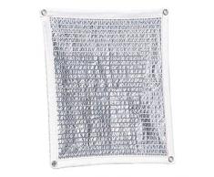 DBSCD Écran Solaire Net écran Solaire isoler la Chaleur en Aluminium réfléchissant la Feuille daluminium matériel approprié pour terrasse Soleil Salle Balcon Toit taux