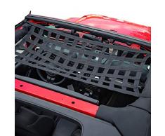 iShiné Filet de Toit Automatique, hamac de Filet de Cargaison de Maille pour Jeep Wrangler YJ TJ JK JKU JL JLU 1997-2019