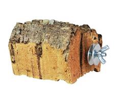 Pierre à picorer XL pour oiseaux et rongeurs - liège naturel - à grignoter / mordiller - accessoire / jouet - Nettoyé et désinfecté