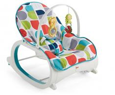 Fisher-Price transat bébé ou siège fixe avec arceau de jeu et 2 jouets amovibles, vibrations apaisantes, dès la naissance, FWX17