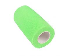 comomed Bandage cohésif pansement adhésif Rouleau flexible non tissé Bandage cohésif 2,5 cm 5 cm 7,5 cm 10 cm 3 Rolles Athletic Ruban alleray testé Convient pour les peaux sensibles M vert gazon