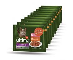 Ultima Nourriture Humide pour Chat Stérilisé 10 packs de 4x85gr
