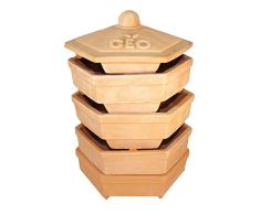 GEO Terradisiena-Germoir in poterie, Brun, 19x19x31 cm