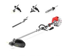 Greencut GM650 5-1 Multifonction thermique 65 CC 5-en-1/Débroussailleuse Tronçonneuse Taille-haie, Orange