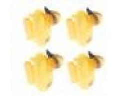 Baoblaze 4x Bébé Canards Flottant Figurines Chouette Réaliste Épouvantail Ornement Étang Jardin