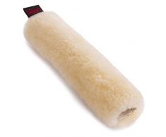 CHRIST Housse pour muserolle de en Peau de Mouton – Housse pour muserolle pour Bride, Licol et bridon en Fourrure du Mouton véritable, Taille Unique (32 cm), en Beige