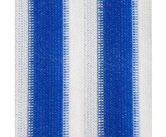 Brise vue casa pura® pare vue canisse | balcon, jardin | occultant, résistant aux intempéries | 90x500cm - bleu et blanc