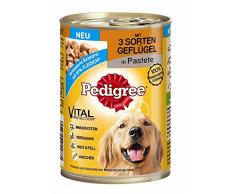 Pedigree Adult - Lot de 12 boîtes de nourriture pour chien - Avec 3 sortes de volailles en pâté - 400 g chacune