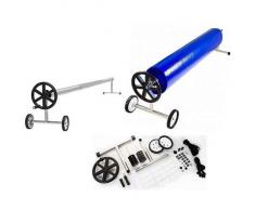 WARMPOOL Enrouleur de Piscine pour Couverture dété de Ø81 à 5,50 m de Large (avec Pinces Crocodile)