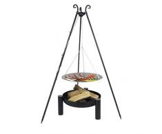 Barbecue sur Trépied - Grille en acier inoxydable Ø : 70cm 12kg H:185cm