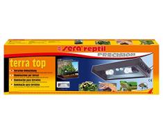 SERA Reptil Terra Top Lampe de terrasse avec 2 câbles dalimentation pour Le contrôle séparé de léclairage Jour et de Nuit, idéal pour Le Terrarium Reptile Terra biotop 60 Terrarium