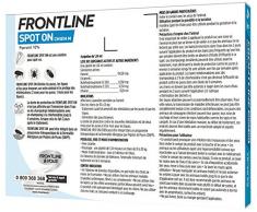 Frontline Spot-on Chien - Anti-puces et anti-tiques pour chien - 10-20kg - 4 pipettes