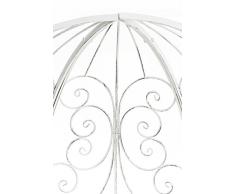 CLP Banc de Jardin ROSIE Semi-cercle, Banquette 2 Places avec Arche à Rosiers en Métal Stable, Demi-gloriette pour les Plantes Grimpantes, Poids dmis max 200 kg, Différentes Couleurs Disponbiles blanc antique