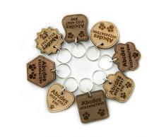 National Engraver Medaille Chien, Medaille Chat - en Bois