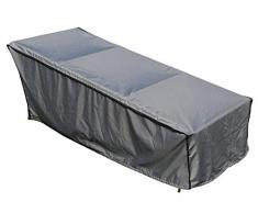 SORARA Housse de Protection imperméable pour Chaise Bain de Soleil | Gris | 178 x 74 x 74/36 cm