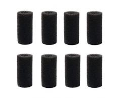 LEZED Eponge de Filtre pour Aquarium Réservoir de Poissons Filtre éponge pré-Filtre Cylindre Media Filtrante Aquarium Accessoires de Filtre Mousse pour Empêcher Petits Poissons et Crevettes 8 pièce