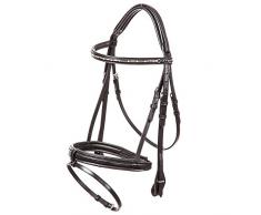 Kavalkade Dingo Mors Anglais combiné avec harnachement Pratique Mixte Adulte, Noir, Taille Poney