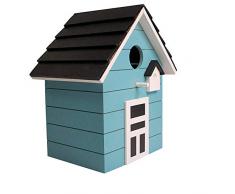 Home Collection Maison Ameublement Accessoires Décoration Jardin Nichoir pour Oiseaux 20 cm Turquoise