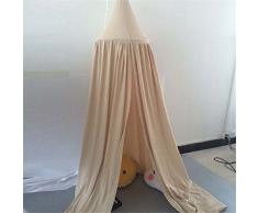 YUE-Baldaquin Ciels De Lit Moustiquaire bébé Jeux Tente Rideaux suspendue Décoratin Chambre (khaki)