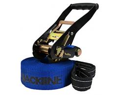 ALPIDEX Slackline 10 m Super Slackline pour Enfants (2 t), Couleur:I Love Slackline. Bleu
