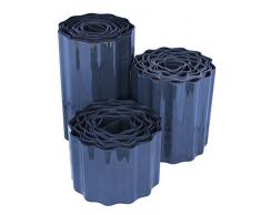 Artecsis Bordure de pelouse en plastique ondulé Anthracite 9 m x 10 cm 20 anthracite