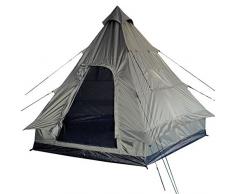 Mil-Tec Tente de camping en forme de pyramide pour 4 personnes Vert olive