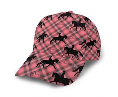 Silhouettes de dressage Sur Rouge et Noir Plaid Casquette de baseball Réglable Classique Sport Casual Chapeau Papa pour Hommes Femmes Chapeau Nouveau Style Chapeau de Soleil