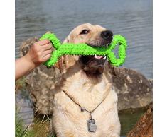 Chien Jouets à mâcher Résistant en Caoutchouc 13 Inch Os jouet en forme de chien chiots avec Convex Design jouet chien interactif solide pour les Chewers Agressifs petits et grands chiens