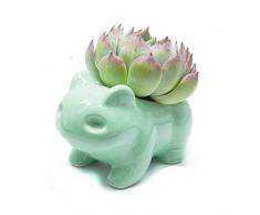 Pot de fleurs en céramique Binoster DIY pour décoration de la maison en céramique Vert