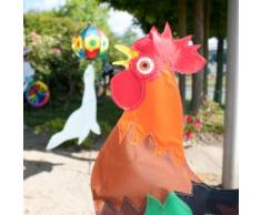 Girouette éolienne Colours in Motion 5-Wing Rooster coq