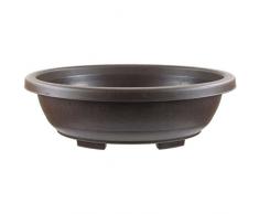 Pot à bonsaï 47.7x37.7x15cm marron foncé ovale plastique