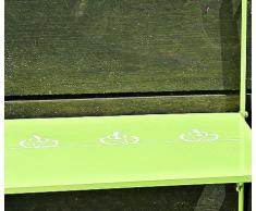 Table de balcon L55 cm Vert Fer thermolaquée