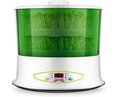 JTKDL Graine Germoir, 2 couches fèves germées machine Intelligence automatique Electronical graines Sprout Maker faites maison, de qualité alimentaire, 360 degrés Sprinkler Commande intelligente de la