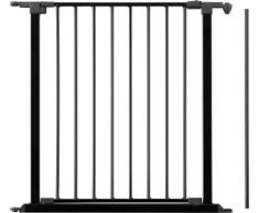 BabyDan Barrière Extension Large avec Portillon Flex Noir