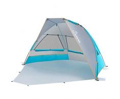 WolfWise Tente Abris De Plage Léger Pliable pour 2-3 Personnes avec UPF 50+ Tente pour Protection Solaire