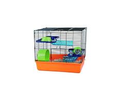 TRIXIE 6400 Cage pour Hamster Orange/Bleu/Vert 40 × 38 × 30 cm