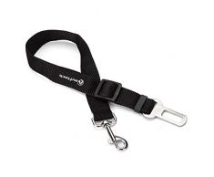 Neuftech Laisse Ceinture de Sécurité pour Chien / Chat / Animaux de Compagnie pour les sièges de voiture- Noir