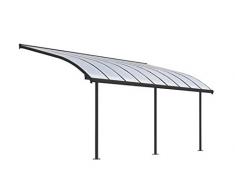 Palram Pergola Joya - Structure Aluminium et Toit Rigide – pour Couvrir Une Terrasse Toute L’année, Design Incurvé – Garantie 10 Ans