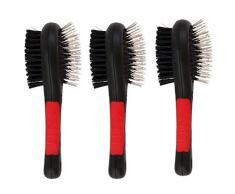 Premewish Brosse pour Chien/Chat Double Face – Etrille pour Chien - Brosse Anti Poils/Brosse Toilettage/Brosse Démêlante Chat/Chien – Peigne Demeloir Chien - pour Tous Types de Poils