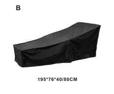 Rvest Housse De Chaise Longue, Housse De Chaise Longue Exterieur, Couleur Unie Bâche pour Chaise Longue Anti-UV/Anti-Vent/Imperméables Tissu De 190T Oxford Housse De Protection Bain De Soleil