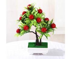 Catkoo Fleurs artificielles 1 pièce - Arbre fruitier Artificiel miniascape pour Mariage, Maison, Bureau, décoration de Noël - Décoration 2#