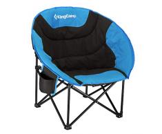 XUE Support de Tasse de Chaise de Camping Cadre en Acier Se Pliant rembourré Rond Portable écurie avec Sac de Transport équipement de randonnée Patio, pelouse et Jardin