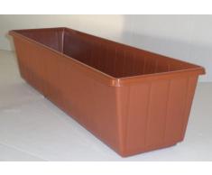 Flair plastic jardinière en plastique terracotta 100 cm