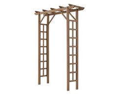 neu.holz] Arche Tonnelle Pergola Double Droite Arche Double Droite Bois Composite (WPC) Bleu 150 x 50 x 200 cm