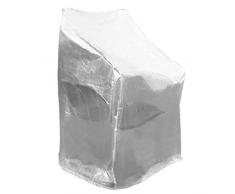 WOLTU GZ1198tp Housse de Protection pour Chaise de Jardin,Housse de Protection mobilier de Jardin Imperméable résistante aux déchirures 68x96x110 / 150 cm, Transparent