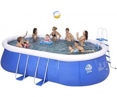 Ronde Enfants Famille Piscine Gonflable Piscine Extérieure À La Maison Piscine Adultes Enfants Épais Grand Ovale Pataugeoire Parc Aquatique